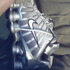 Nike Shox TL Shoes Metallic Silver Wolf Grey Black Men's size 11.5